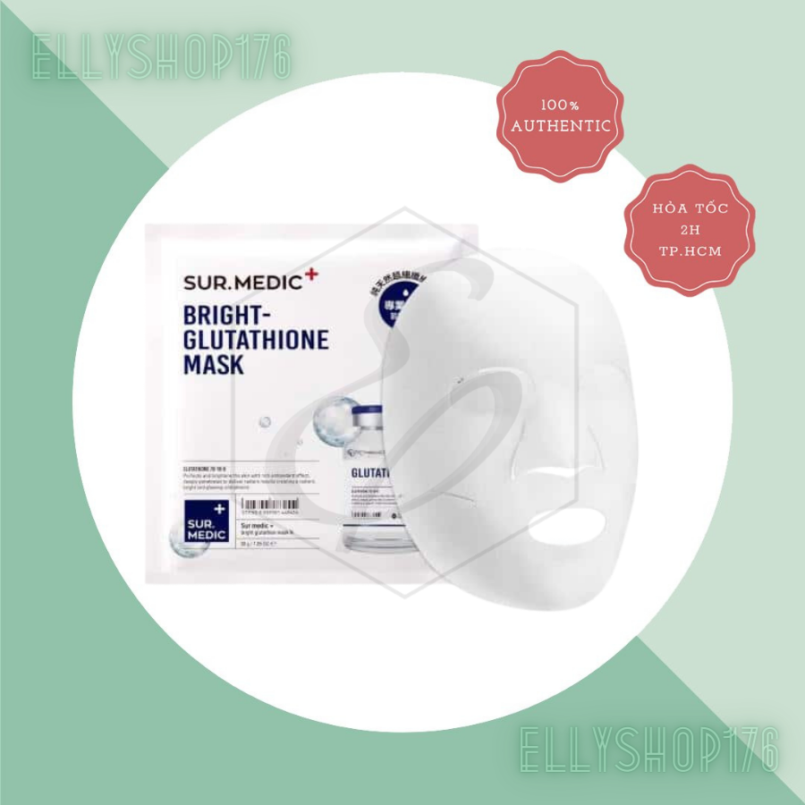 Mặt Nạ Hỗ Trợ Dưỡng Trắng Da Sur.Medic+ Bright Glutathione 30g