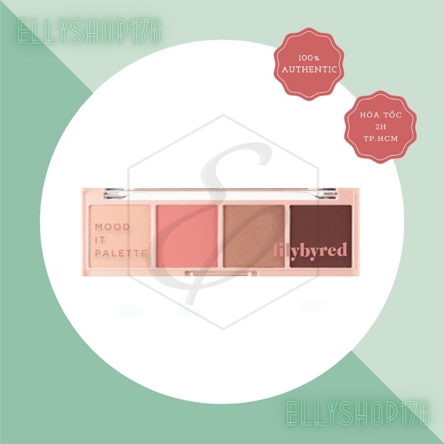 Bảng Phấn Mắt 4 Màu Lilybyred Mood It Palette