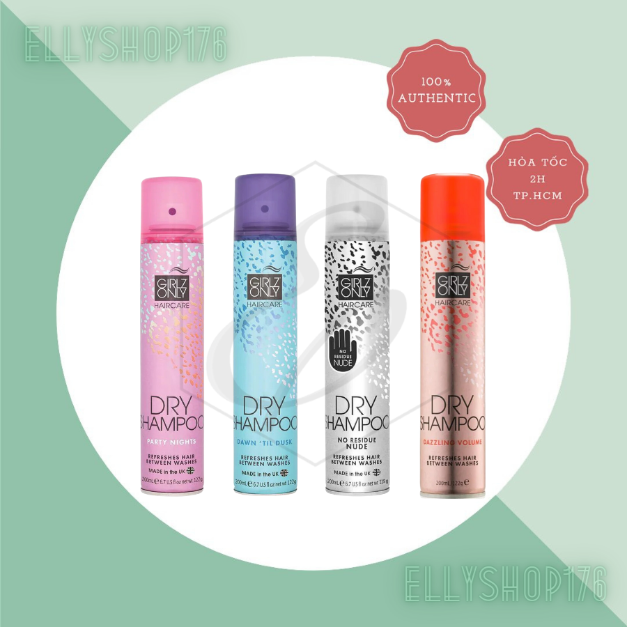 Dầu Gội Khô Girlz Only Dry Shampoo 200ml