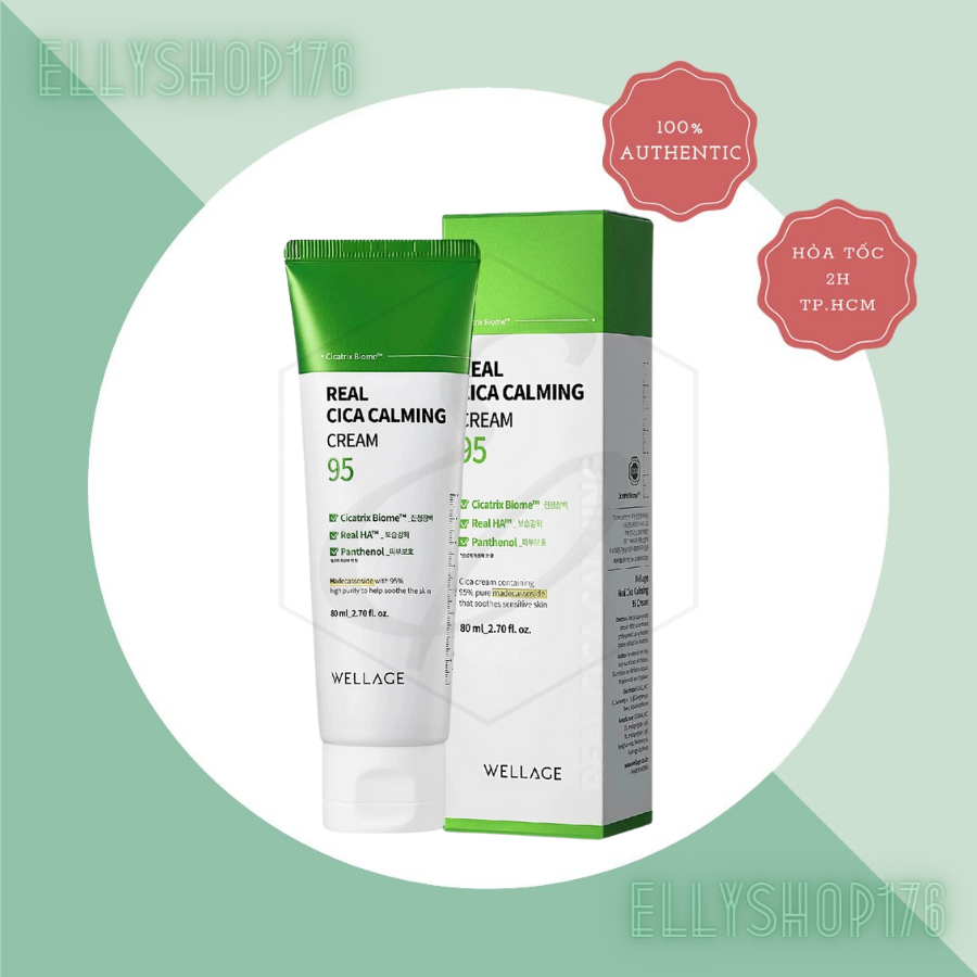 Kem Dưỡng Ẩm Và Hỗ Trợ Phục Hồi Da Wellage Real Cica Calming 95