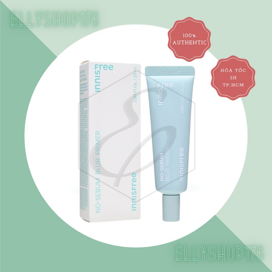 Kem lót kiềm dầu làm mờ lỗ chân lông innisfree No Sebum Blur Primer 25 mL