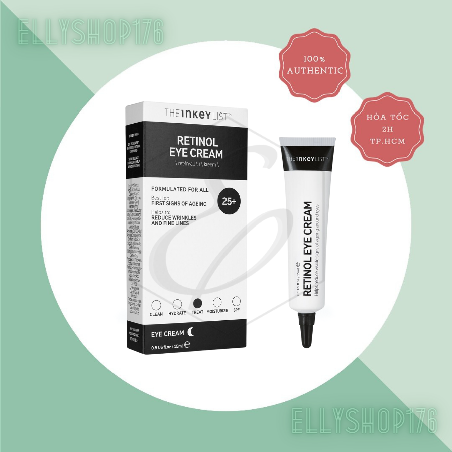 Kem dưỡng mắt The Inkey List Retinol Eye Cream 15ml