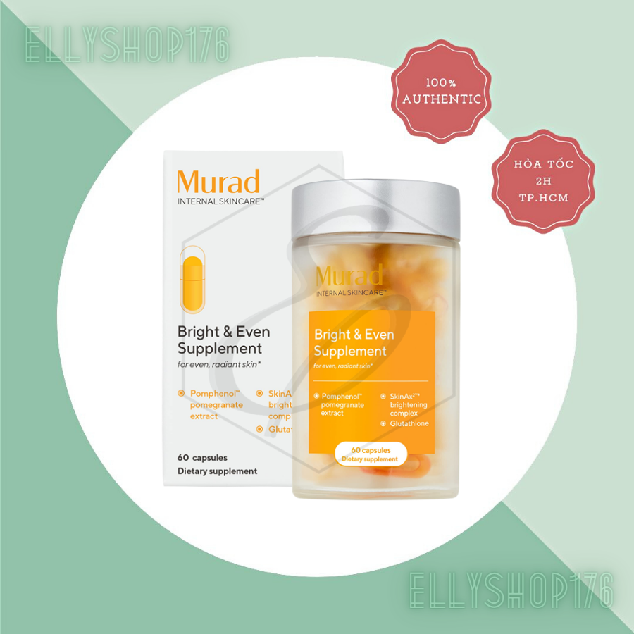 Viên uống trắng da chống nắng Murad Bright & Even Supplement 60 Capsules