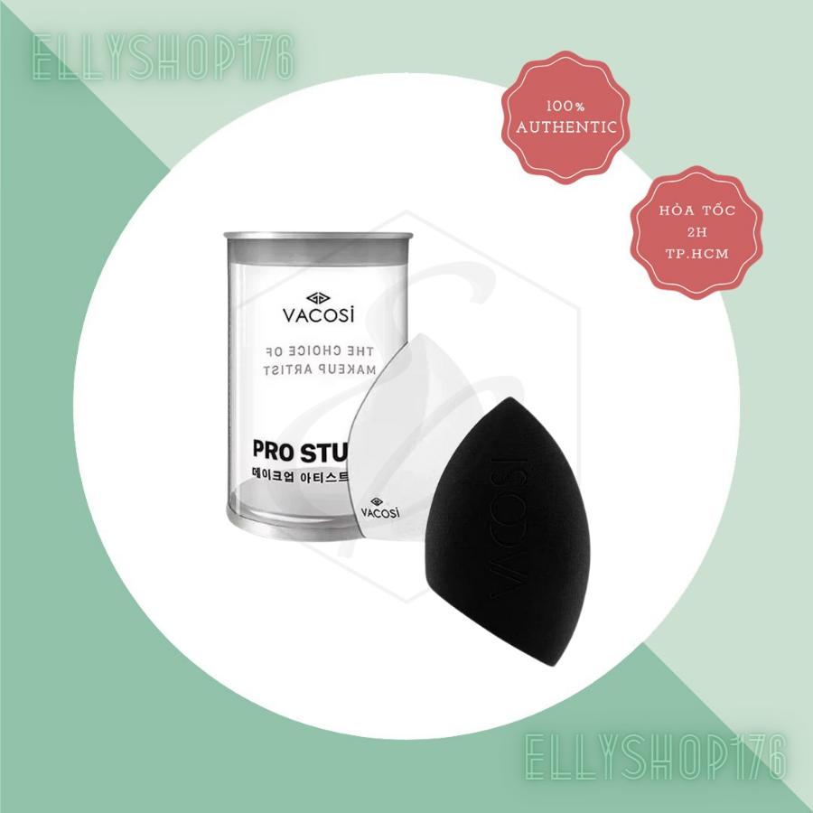 Bông Phấn Nền Giọt Nước Vạt Xéo Vacosi Prs Pro Flat Blender - Hộp 1 Cái