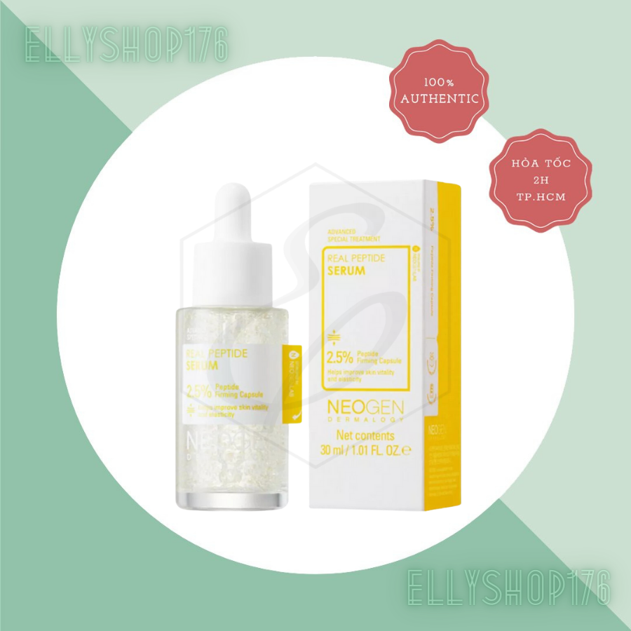Tinh chất Phục Hồi Trẻ Hoá Da 2,5% Peptide Sinh Học Neogen Dermalogy Real Peptide Serum 30ml