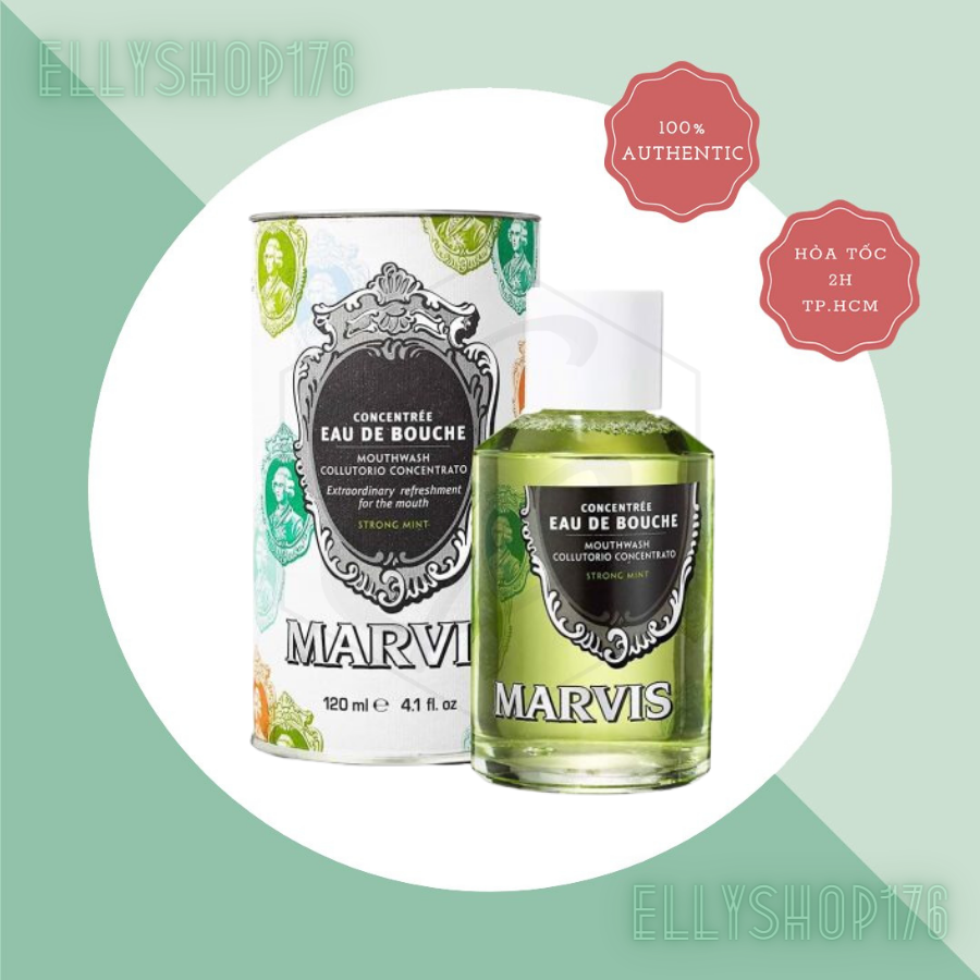 Nước súc miệng Marvis Strong Mint 120ML