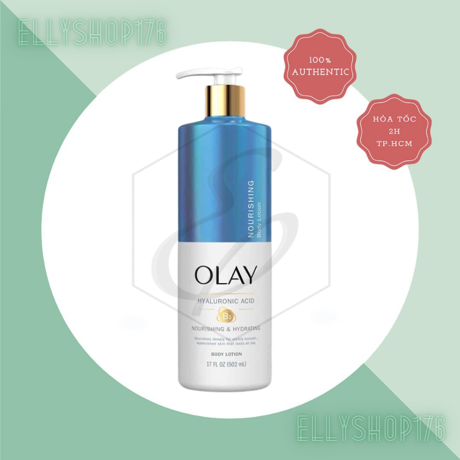 Dưỡng thể Olay Hyaluronic Acid B3, Nourishing & Hydrating Body Lotion