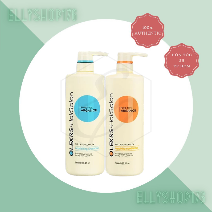 Bộ Dầu Gội - Xả Olexrs Argan Oil Collagen Hair Salon