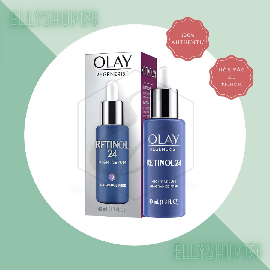Serum Olay Retinol24 Ngừa Lão Hóa, Tái Tạo Da Ban Đêm 40ml