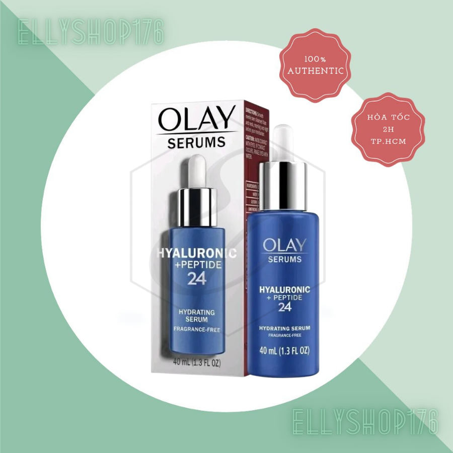 Serum Cấp Ẩm Olay Hyaluronic + Peptide 24 - 40ml