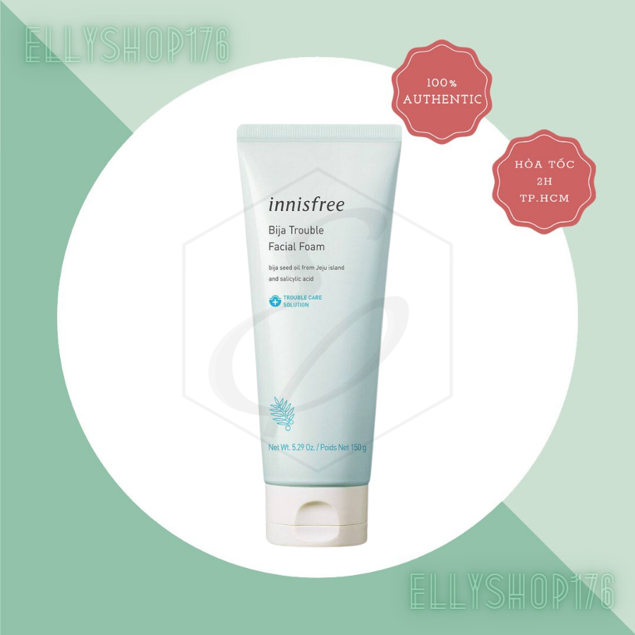 Sữa Rửa Mặt Dành Cho Da Mụn Innisfree Jeju Bija Trouble Facial Foam 150g