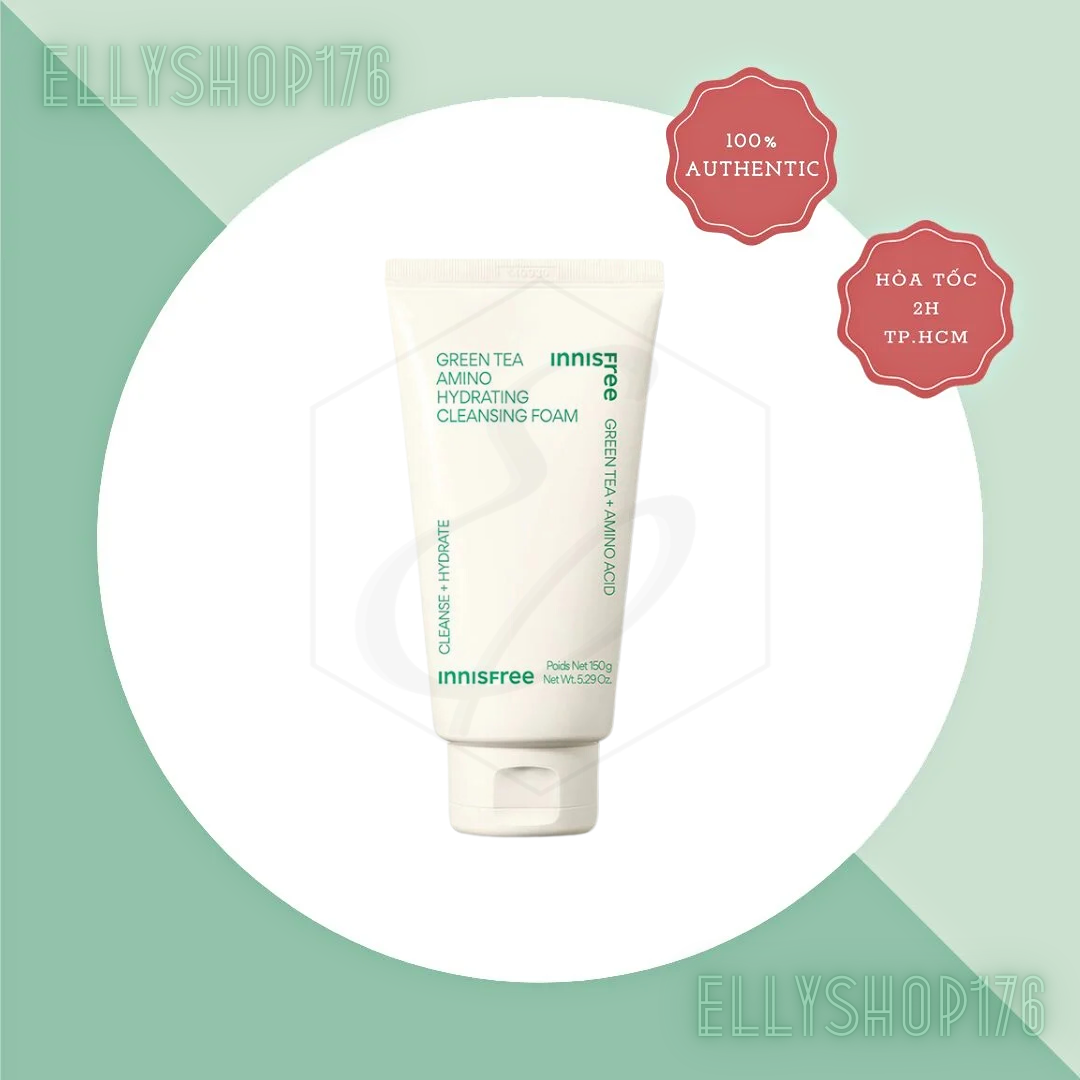 Sữa rửa mặt Innisfree Green Tea Hydrating Amino Acid Cleasing Foam - 150ml