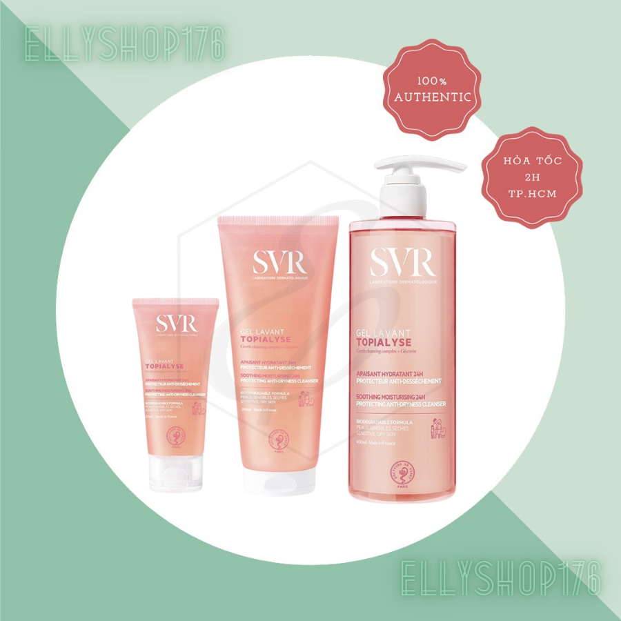 Sữa rửa mặt cho da khô, da nhạy cảm SVR Topialyse Gel Lavant
