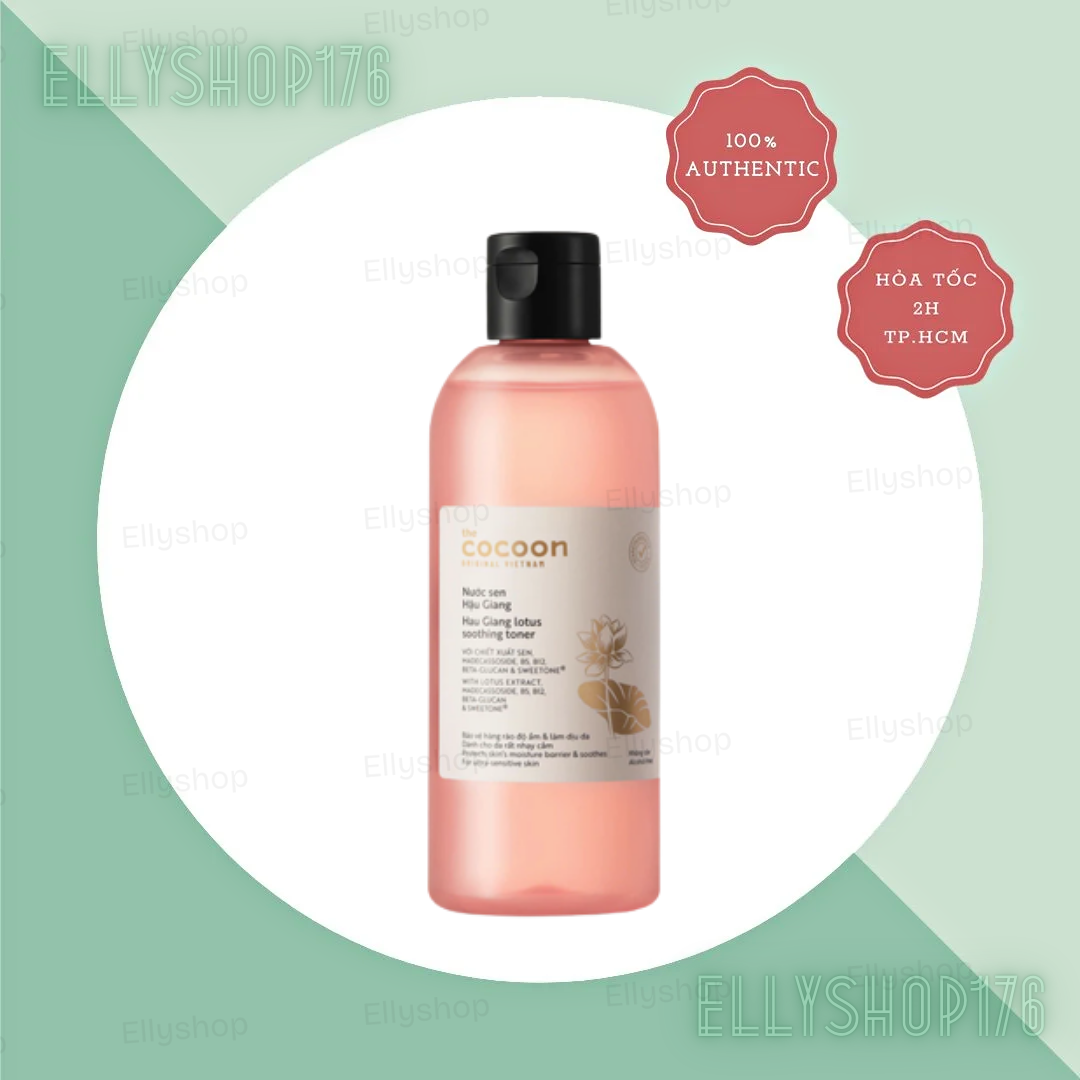 Toner Hoa sen Hậu Giang Cocoon Làm Dịu Da Lotus Soothing - 310ml