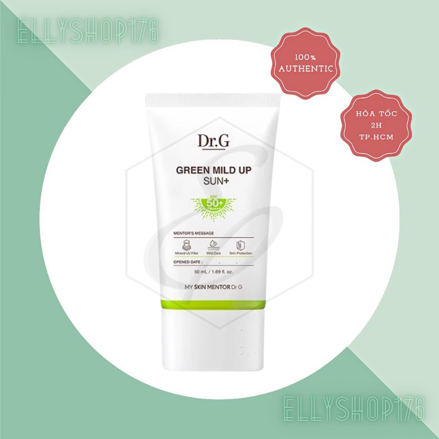 Kem chống nắng vật lý Dr.G Green Mild Up Sun+ SPF50+ PA++++ ( 20ml )